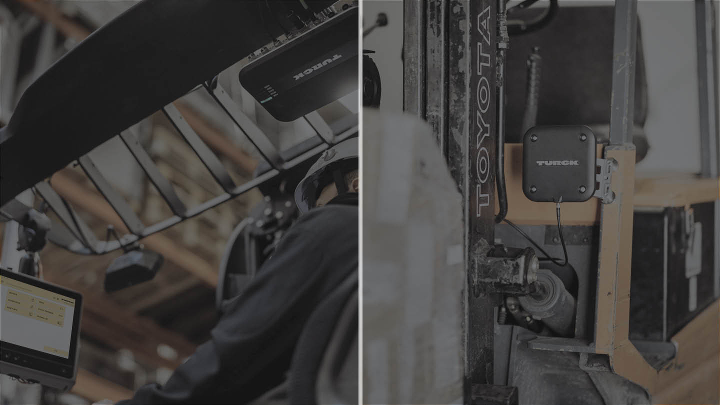 Forklift close ups from two angles