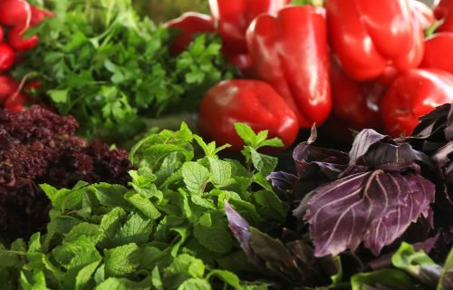 Picture of fresh vegetables - suggesting that green logistics needs to ensure fresh deliveries and hence needs RFID to ensure deliveries